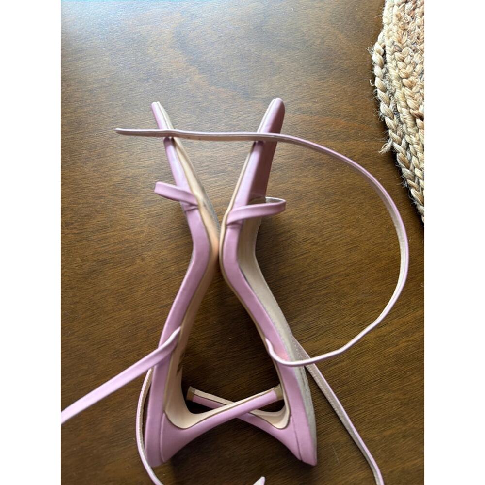 Fashion nova pink Squirtle ankle strap heels 10 EUC 307 - Picture 5 of 7